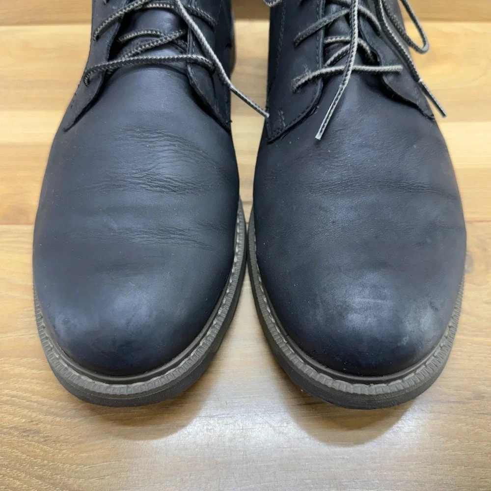 Sorel Madson II Chukka Boot Mens 11 Black Leather Business Casual Lace Up Modern